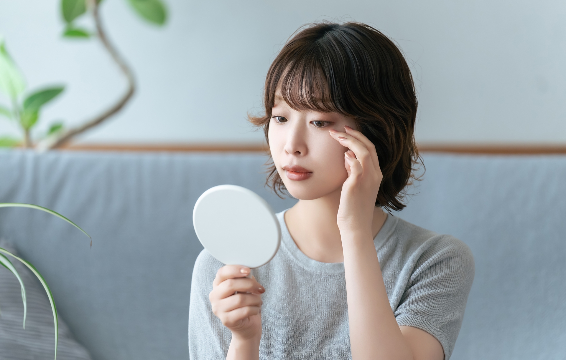 調子の悪い女性の写真